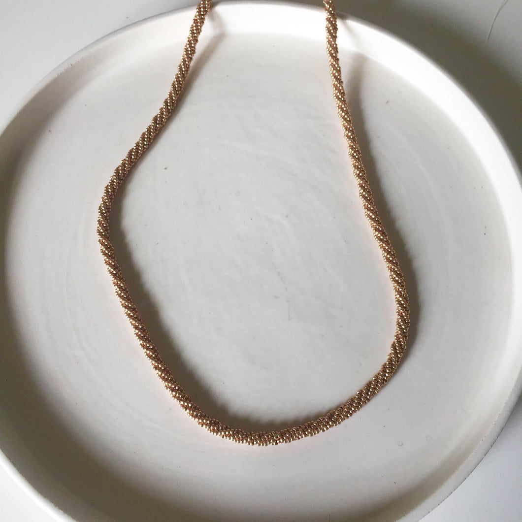 Grace Gold Rope Necklace